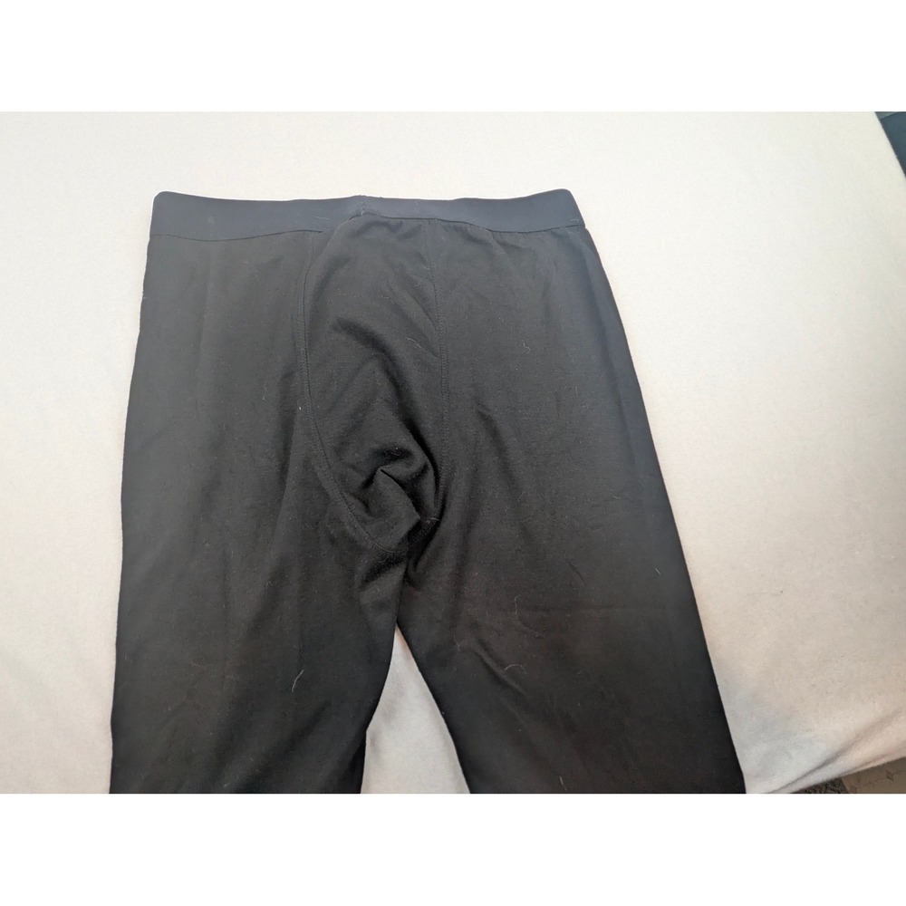 Omni-Wool Mens XL Black Thermal Base Layer Pants Wool Blend Leggings RN47325 - Picture 3 of 12